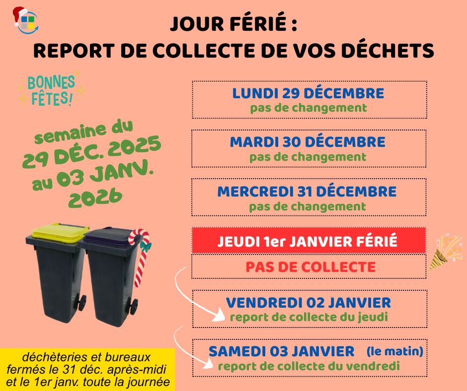 decalage collecte semaine 1er de l-an